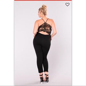 Fashion Nova Llona Open Back Jumpsuit